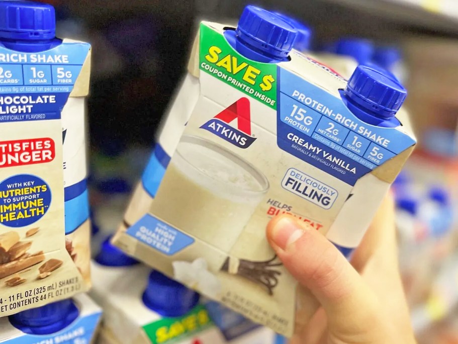 Atkins High Protein Shakes 24-Count Only $27.70 Shipped on Amazon