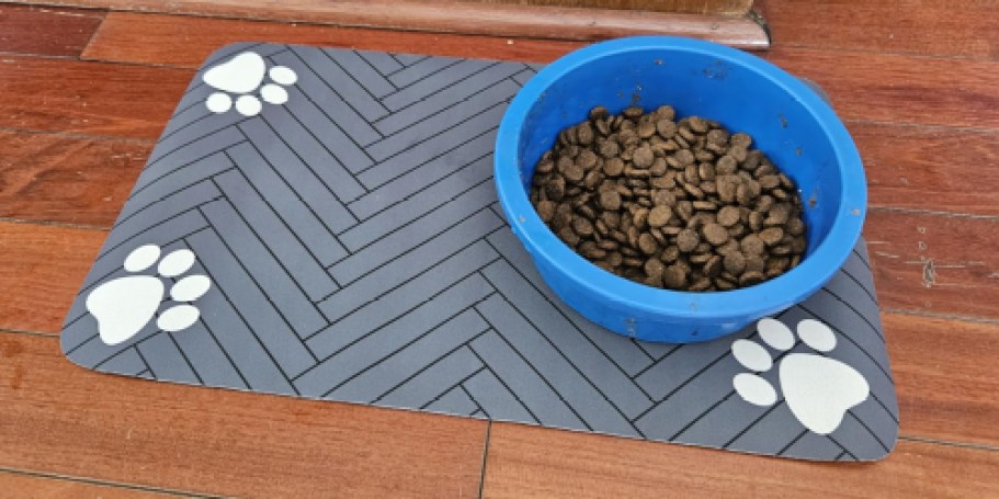 Absorbent Pet Feeding Mat Just $4.49 on Amazon (Reg. $10)