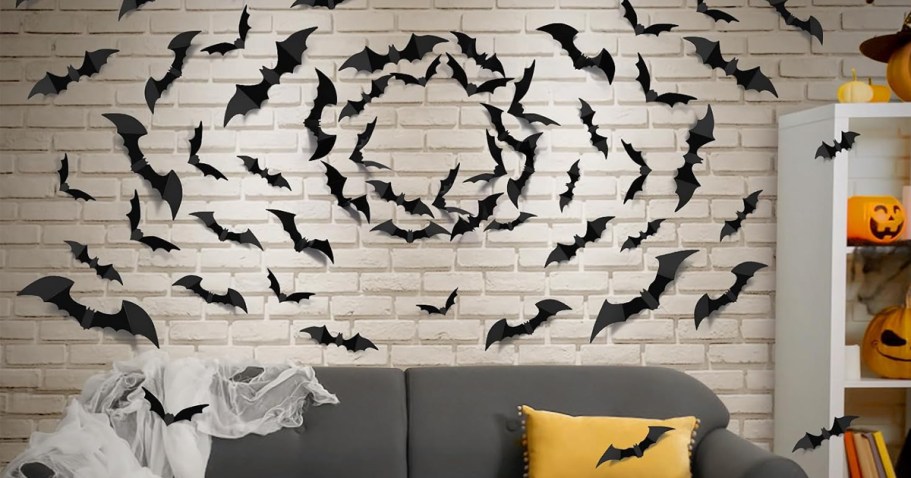 100-Piece Halloween Bat Wall Decor Only $3.99 on Amazon (Reg. $9)