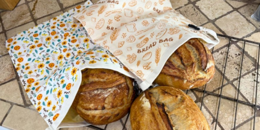 Score 50% Off Beeswax Bread Bags on Amazon