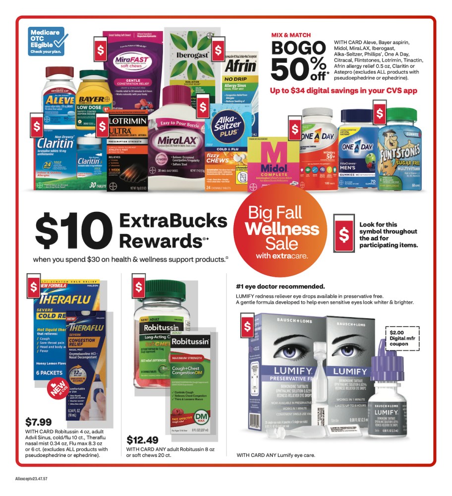 page from CVS ad