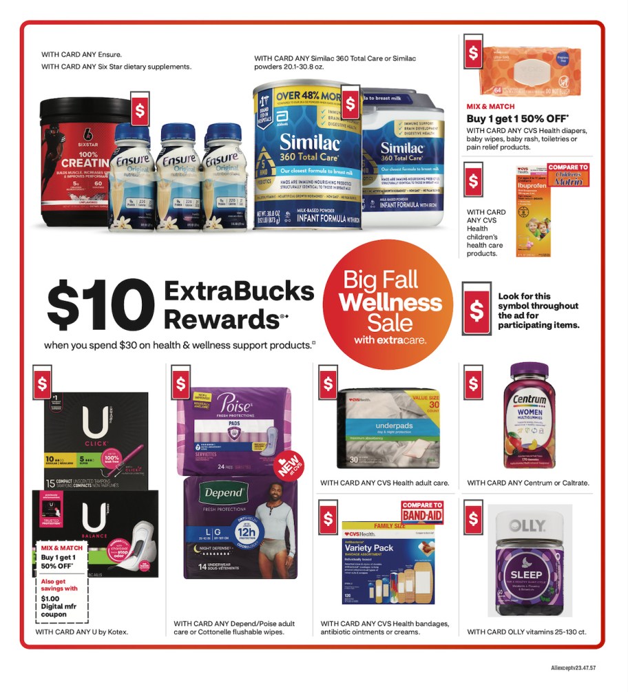 page from CVS ad