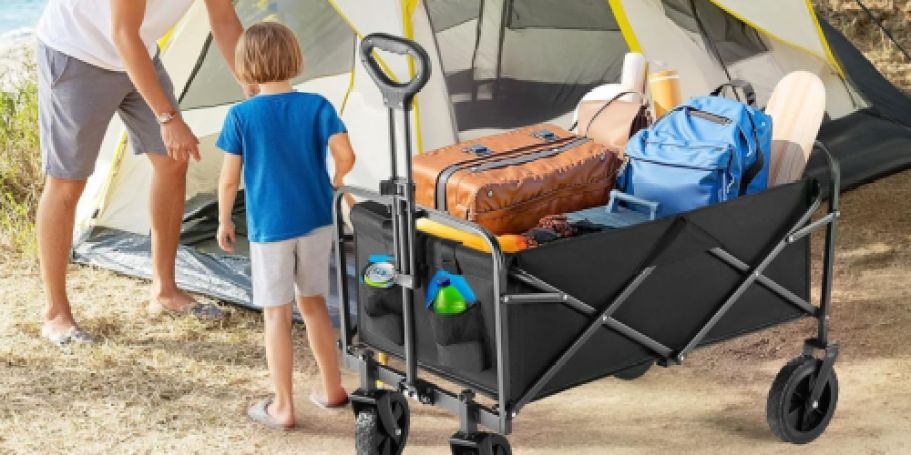 Collapsible Wagon w/ Brakes Just $19.99 on Amazon
