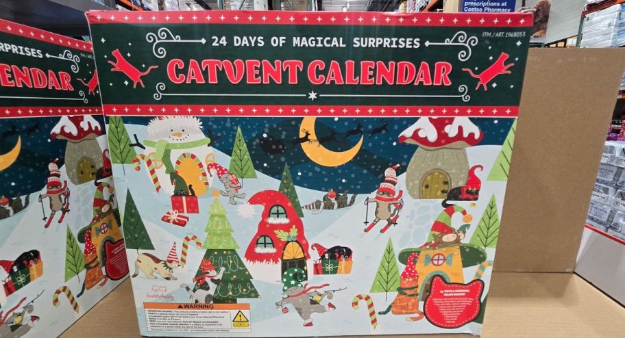 Carvent calendar displayed at the store
