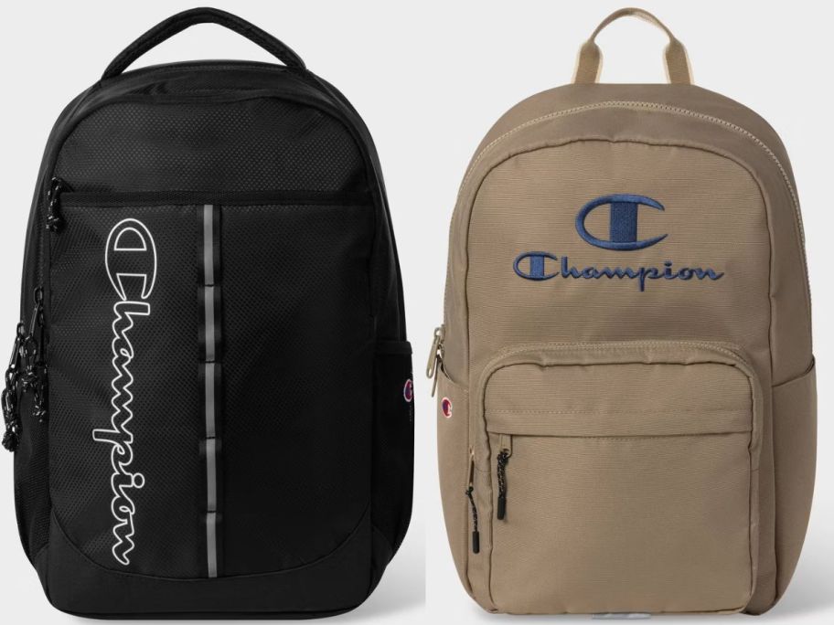Stock images of two championbackpacks