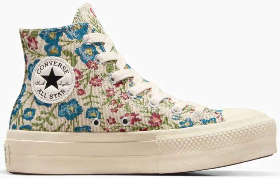 Converse Women’s Platform Floral Tapestry Shoes