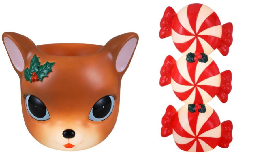 Deer and peppermint blow molds