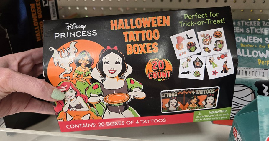Disney Princess Halloween Tattoo Boxes