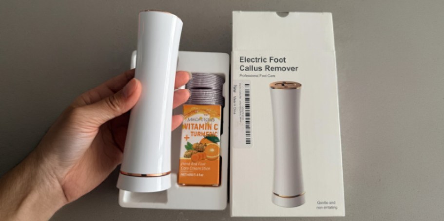 Electric Foot File Just $11.99 on Amazon (Reg. $27) – Includes Foot Cream!