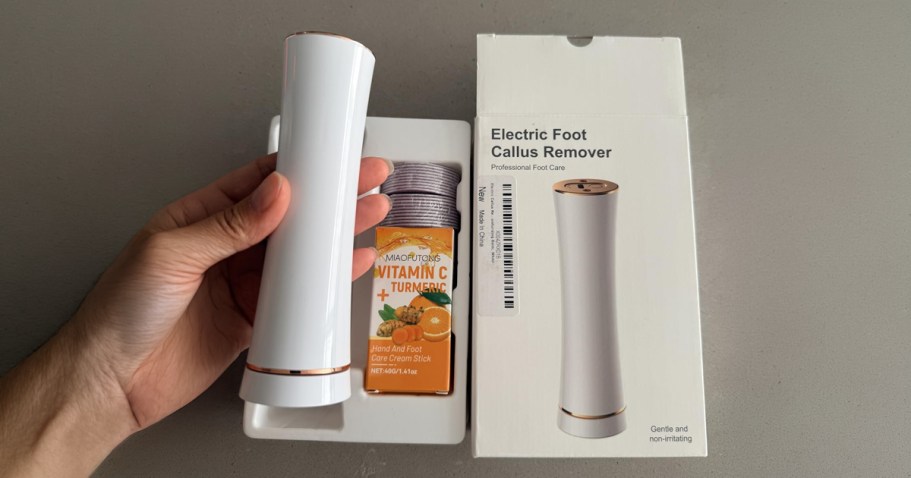 Electric Foot File Just $11.99 on Amazon (Reg. $27) – Includes Foot Cream!
