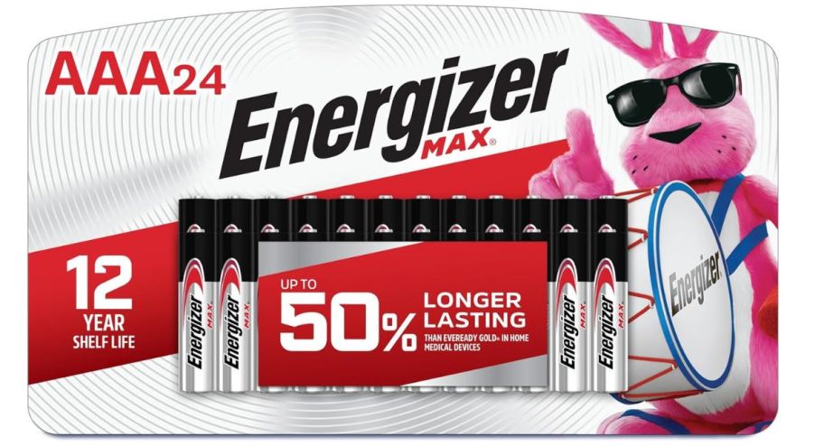 stock image of Energizer MAX Alkaline AAA Batteries 24-Packs
