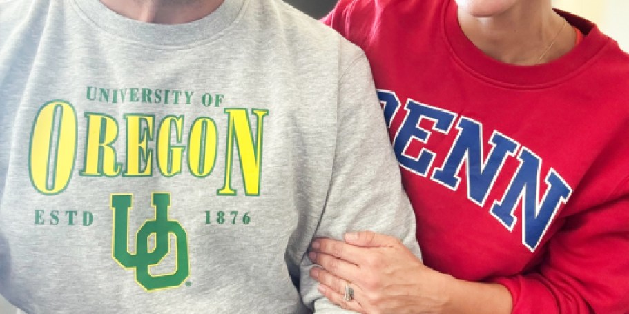 NCAA Hoodies & Sweatshirts from $13.99 (Regularly $55)