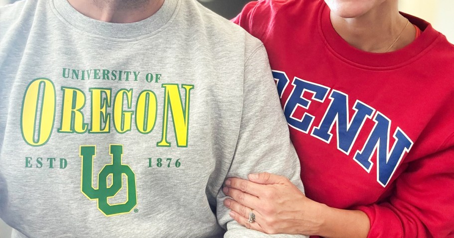 NCAA Pullovers, Sweatshirts, & Hoodies from $9.89 (Reg. $55)