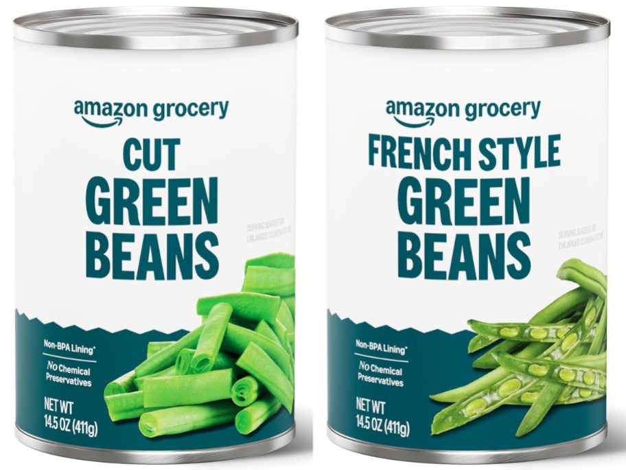 2 cans of green beans