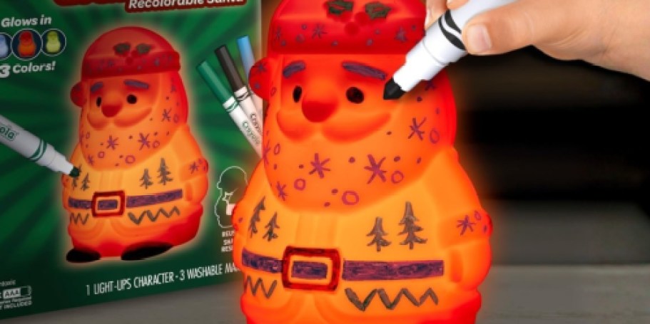 Crayola Holiday Light-Ups from $6.50 on Amazon | Includes 3 Washable Markers!