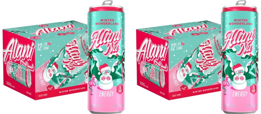 Alani Nu Winter Wonderland Energy Drink 2 Cases (Cans on the Front)