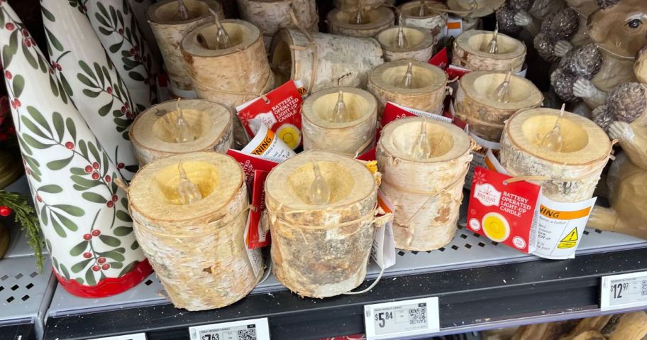 Battery Operated Candles in the shape of tree branches