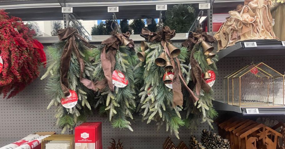 Greenery Swag displayed in Walmart