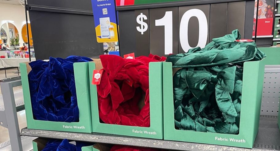 Three different colors on display