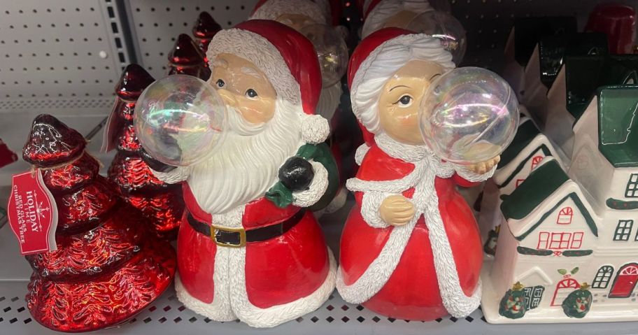 Santa & Mrs. w Bubbles