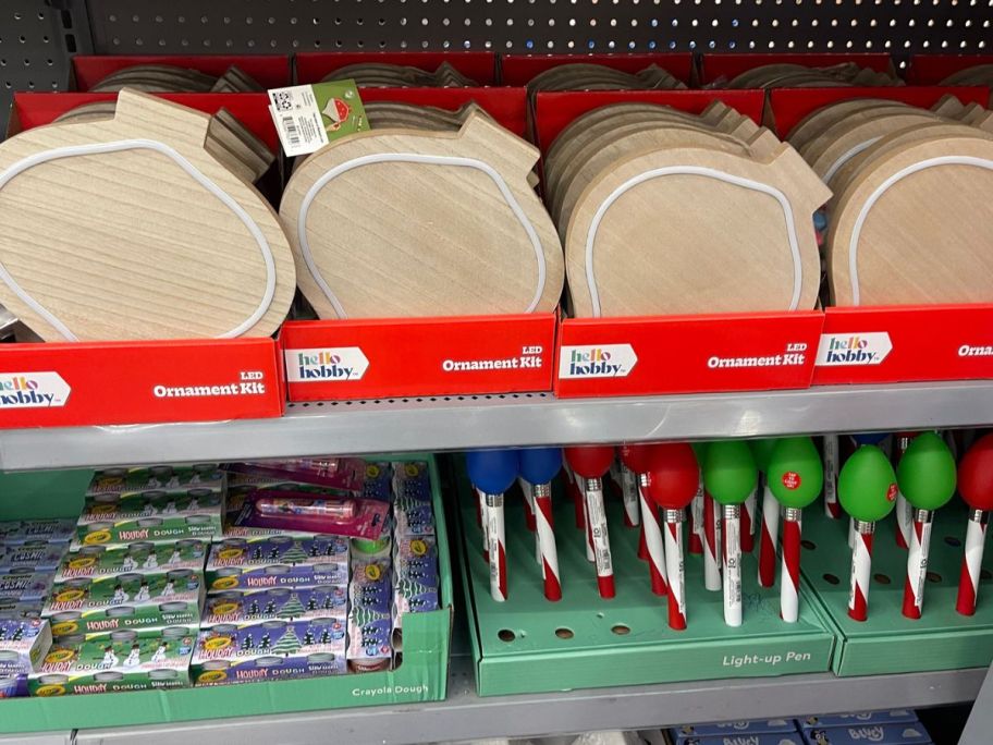 display of different style christmas items