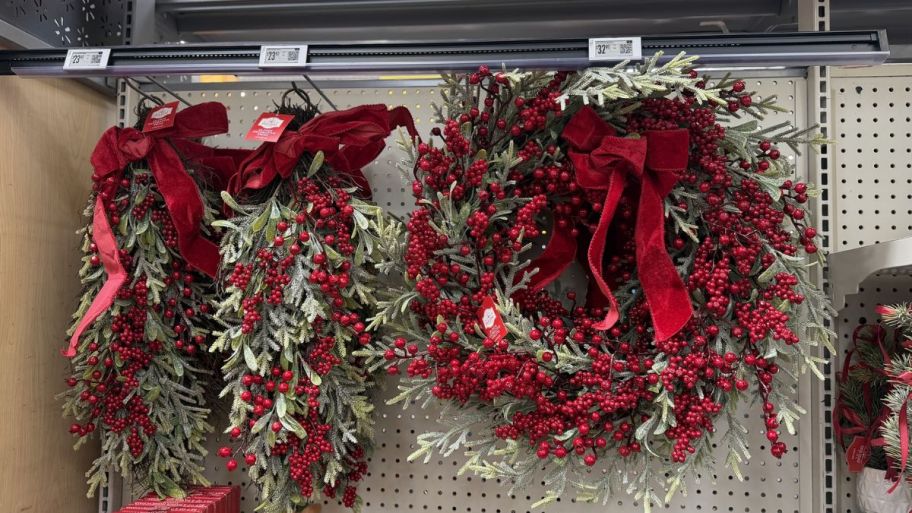 Holiday time hanger and wreath