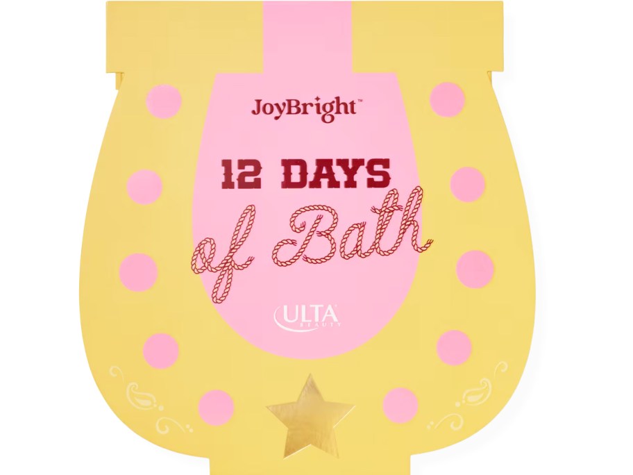 yellow and pink beauty advent calendar box