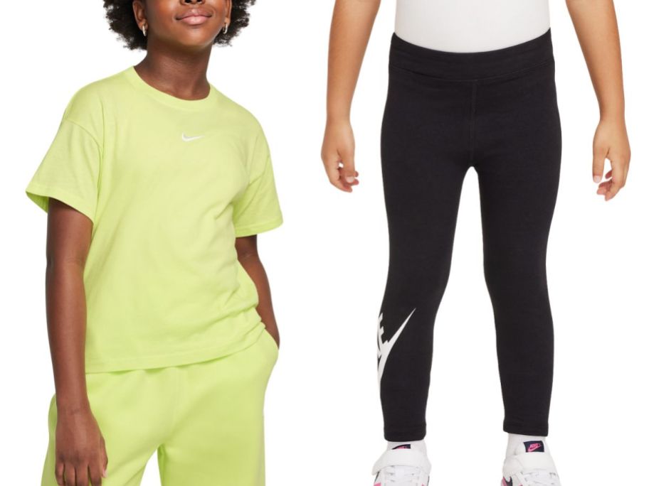 Kids nike shirt and leggings