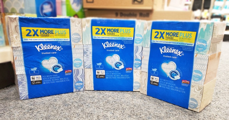 Kleenex Tissues 3-Pack Only $4 Shipped on Amazon