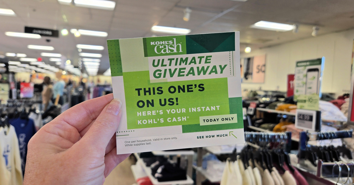 Kohl’s Ultimate Kohl’s Cash Giveaway Returns June 27 & 28 — Score Up to $100 FREE