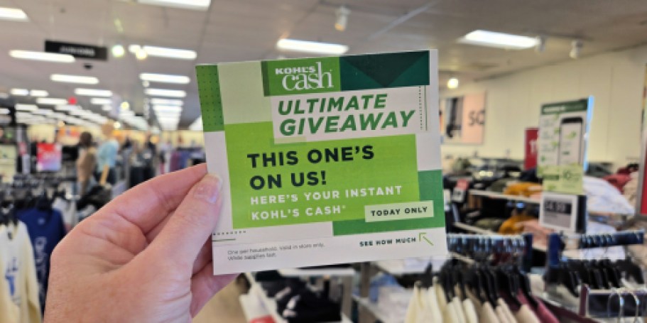 Today ONLY: Every Kohl’s Shopper Gets FREE Kohl’s Cash (Up to $100!)