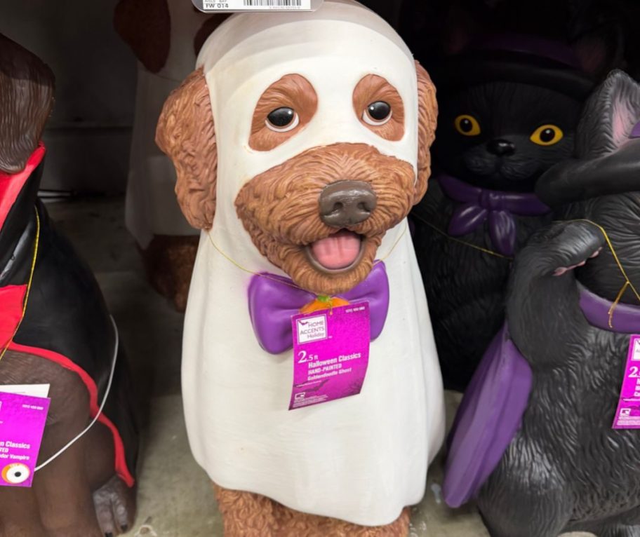 Home Accents Holiday Halloween Goldendoodle Ghost Greeter