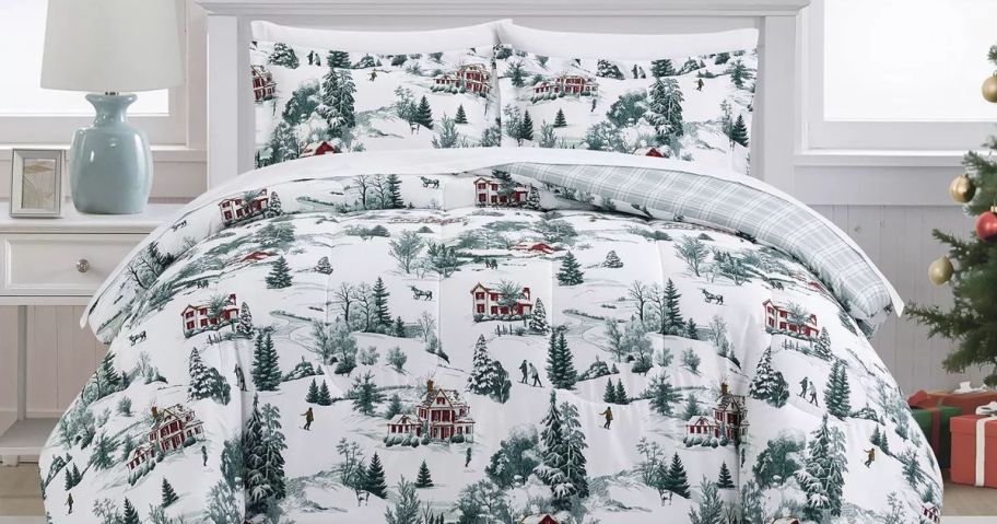 Sunham Winter Forest 8-piece Comforter Set