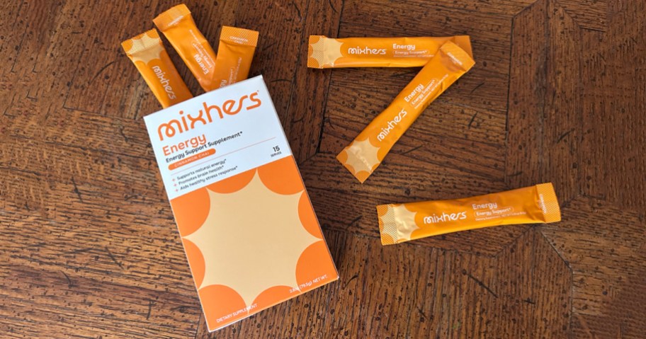 MixHers Energy Cinnamon Chai on a table