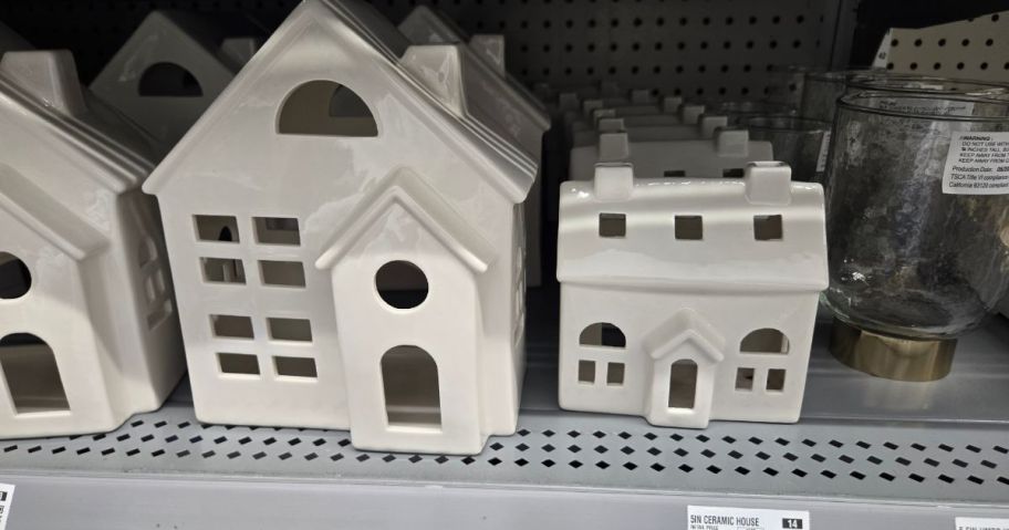 several ceramic houses