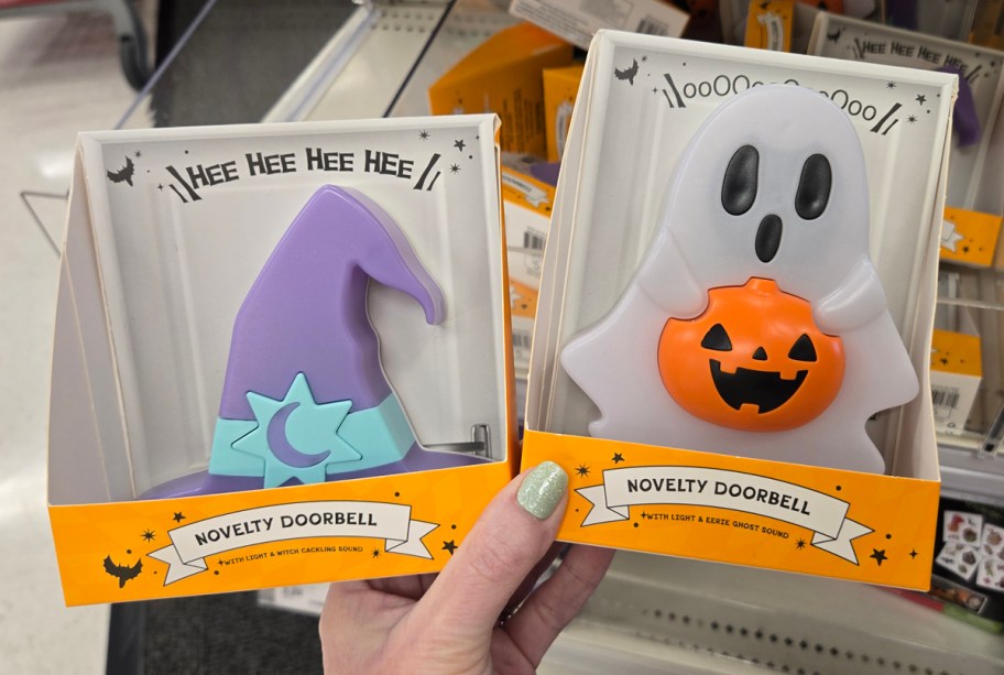 Halloween Novelty Bedroom Doorbells being held at target