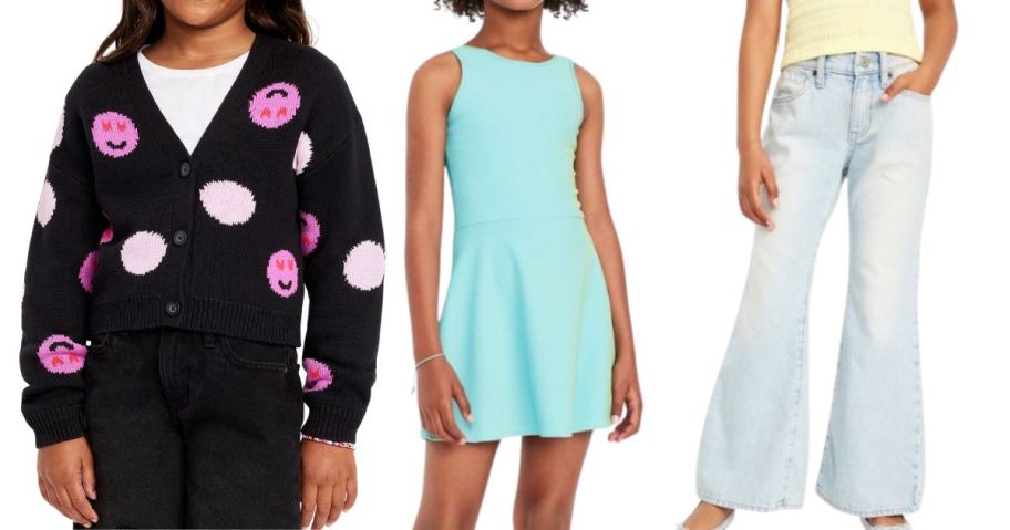 Old Navy Girl's Sweater, Dress, & Jeans