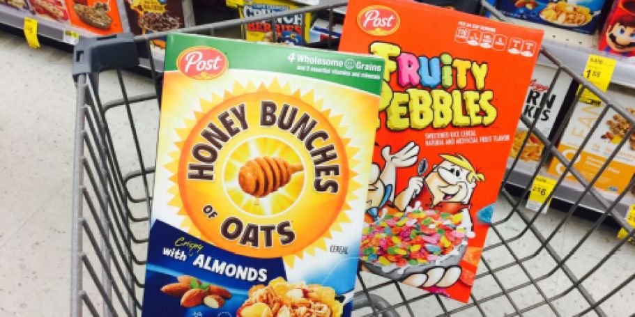 Post Cereals Just $1.59 on Walgreens.com | Honey Bunches of Oats, Fruity Pebbles, + More