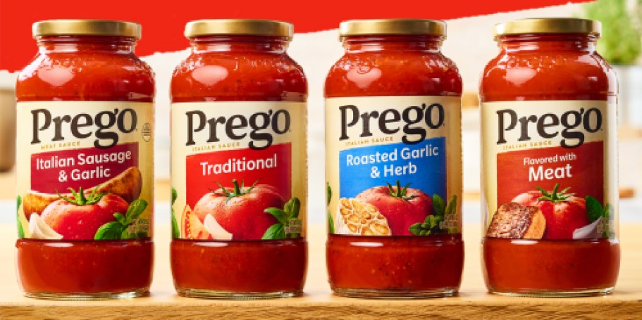 Prego Pasta Sauce Only $1.84 Shipped on Amazon (So Many Flavors!)