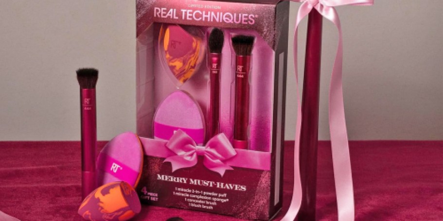 Real Techniques 4-Piece Brush & Sponge Set Just $9.44 on Amazon (Reg. $20)