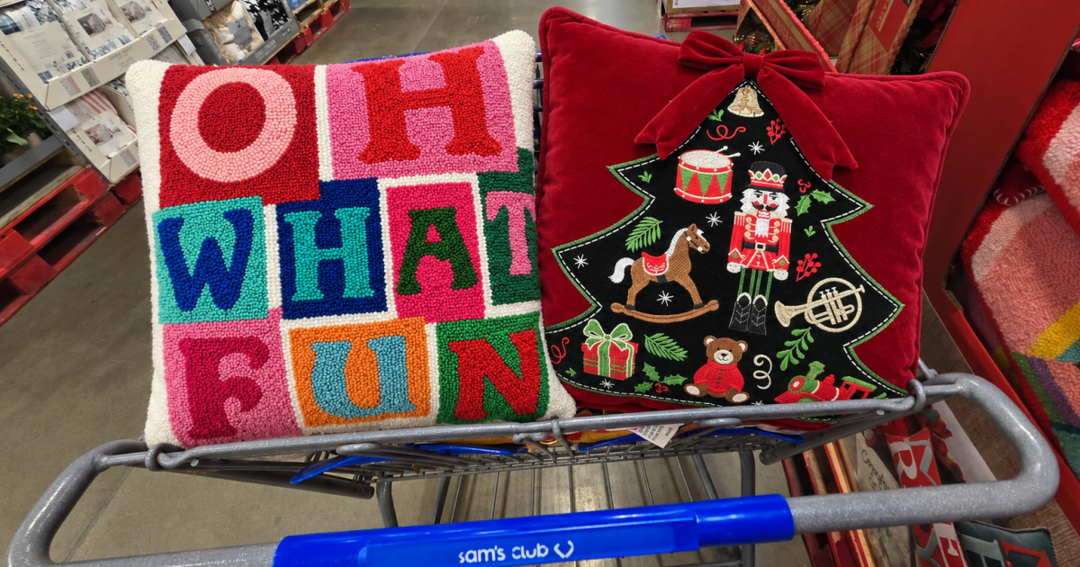 Sam’s Club Has the CUTEST Christmas Pillows for Just $17.94!