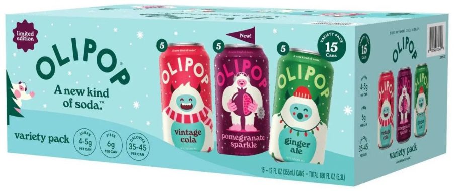 Olipop Holiday Variety Pack 12oz Cans 15-Count&nbsp;