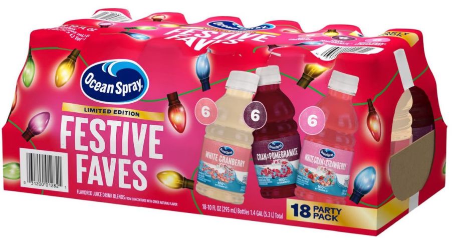 Ocean Spray Juice Drink Winter 10oz Variety Pack 18-Count
