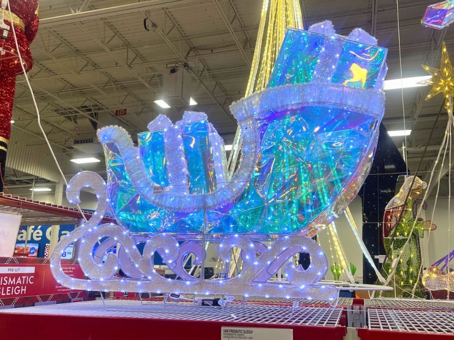 Santa slay displayed at the store