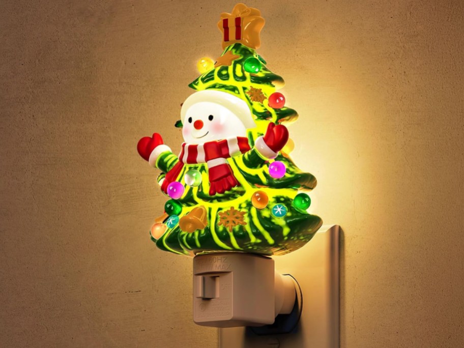 Snowman and Tree Night Light