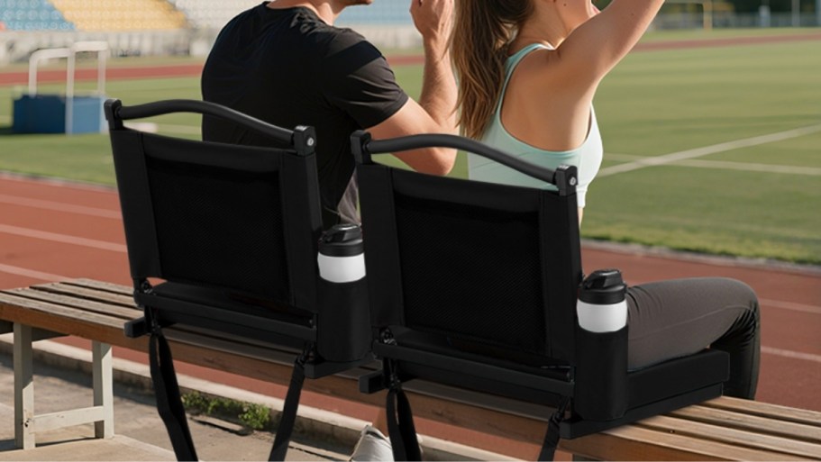 Foldable Stadium Seat w/ Cupholder Only $23.99 Shipped on Amazon (Reg. $53)