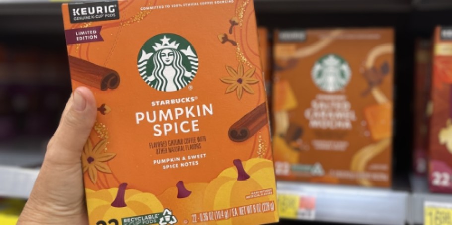 Starbucks Pumpkin Spice K-Cups 22-Count Only $8 on Amazon (Reg. $15)