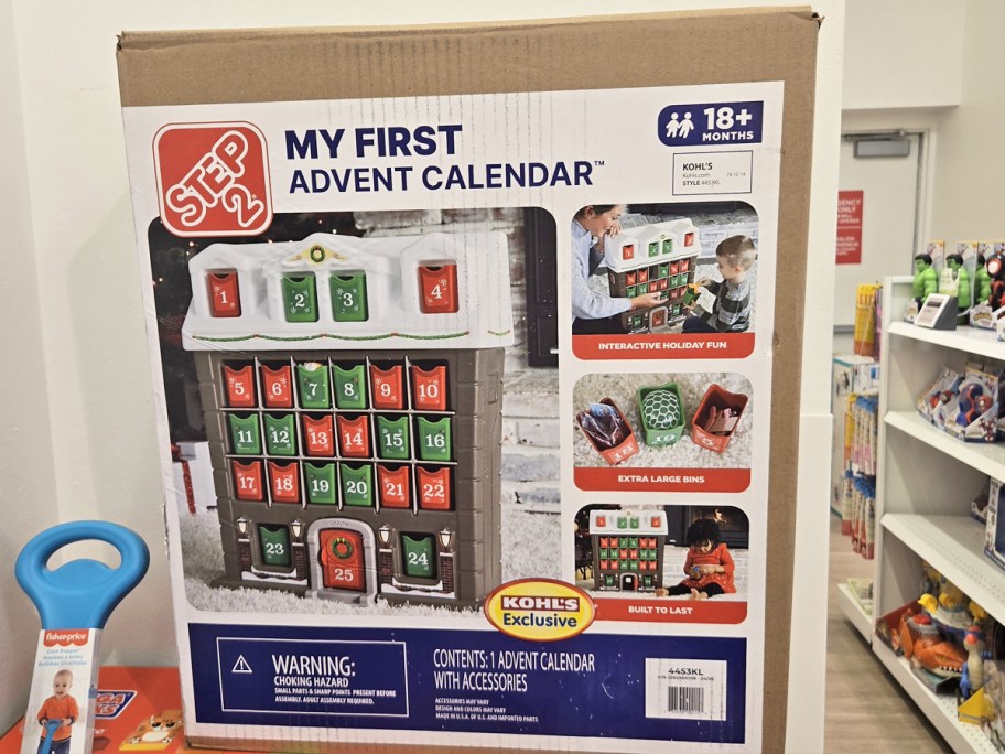 box for the Step2 Advent Calendar in store