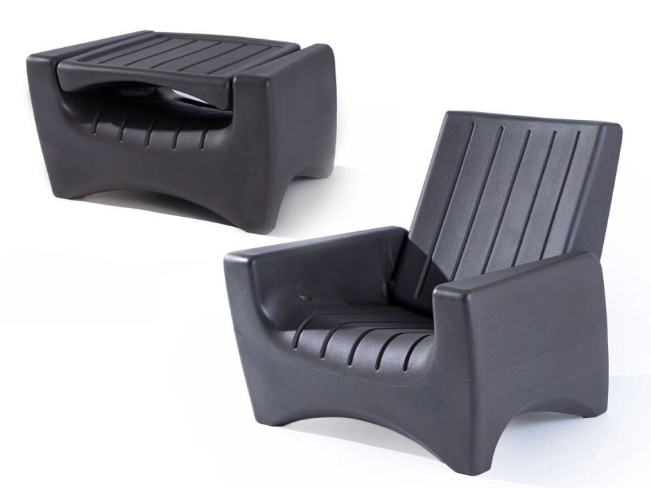 Step2 SwitchBack Chair shown open and converted to a table