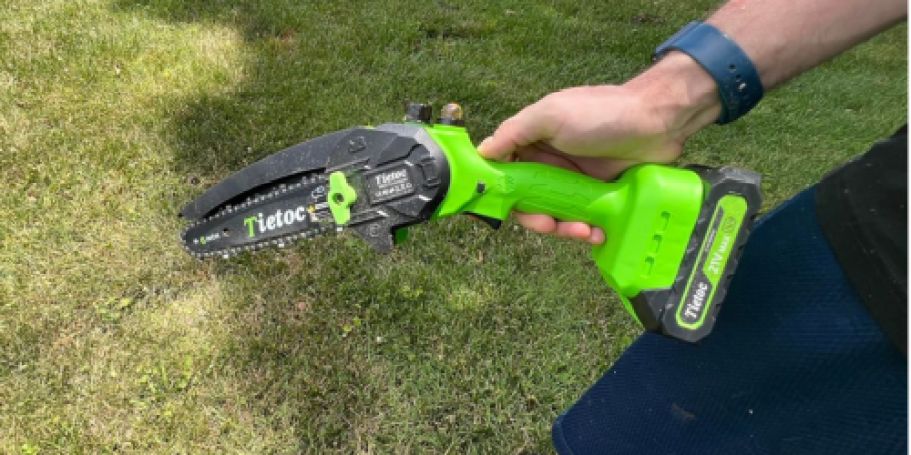 Mini Cordless Chainsaw Only $15.99 on Amazon (Reg. $50)